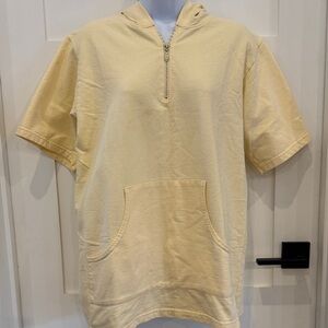 Cream Short Sleeve Women's Sweater